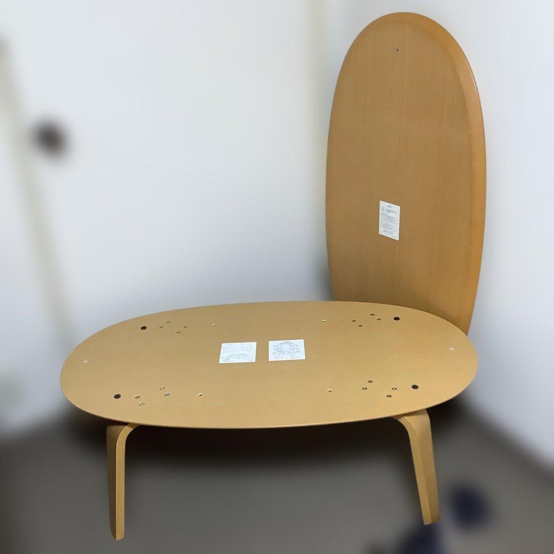 無印良品コタツ　ダイニングテーブル 1100x620x380mm オーバル型