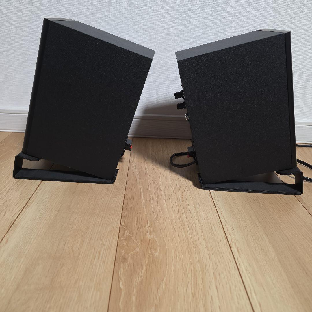 EDIFIER MR4（ブラック）+スピーカースタンド 2点セット