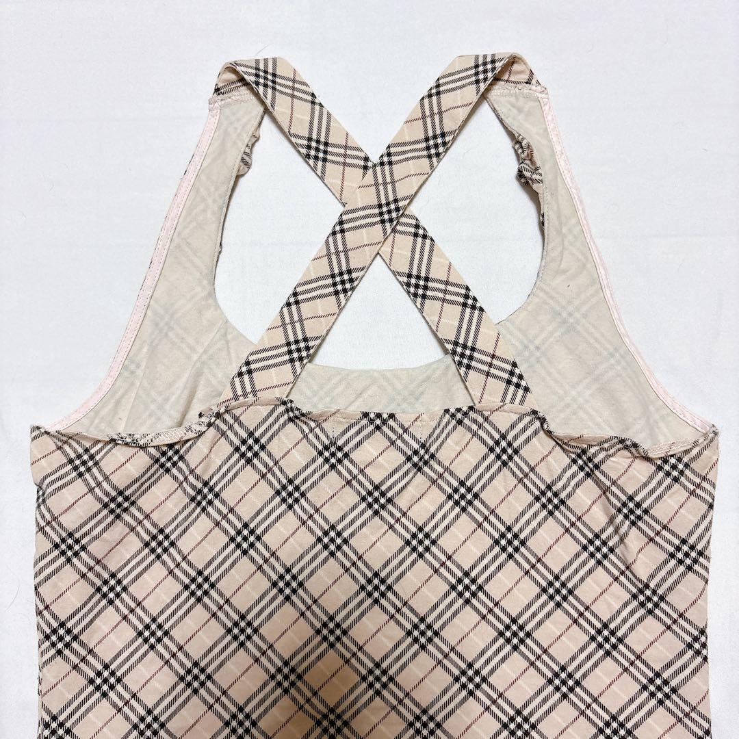 BURBERRY BLUE LABEL ピンク ノバチェック キャミソール