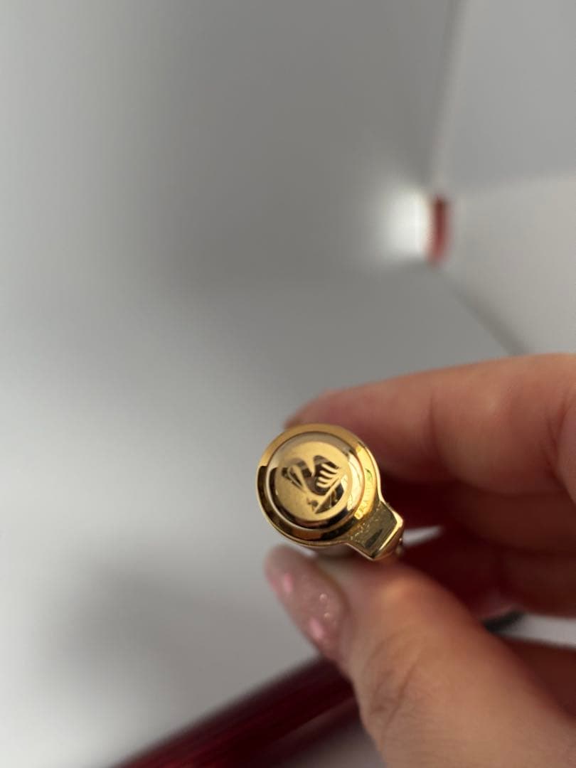 ペリカンM400 赤縞　Mニブ