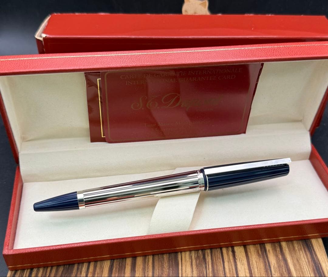 レア S.T DUPONT ボールペン サン・ジェルマン マリンブルー