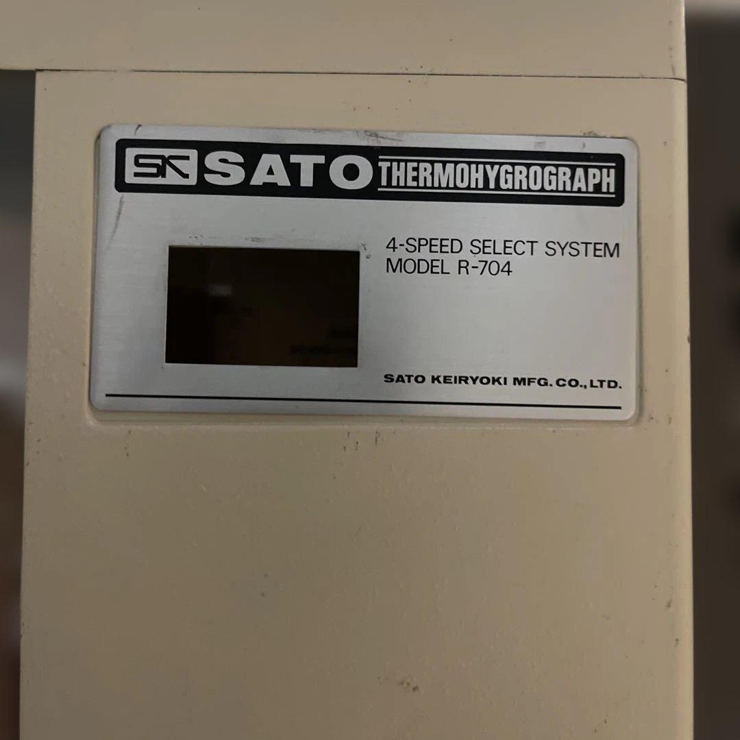 SATO 記録計　アナログ　温度記録計
