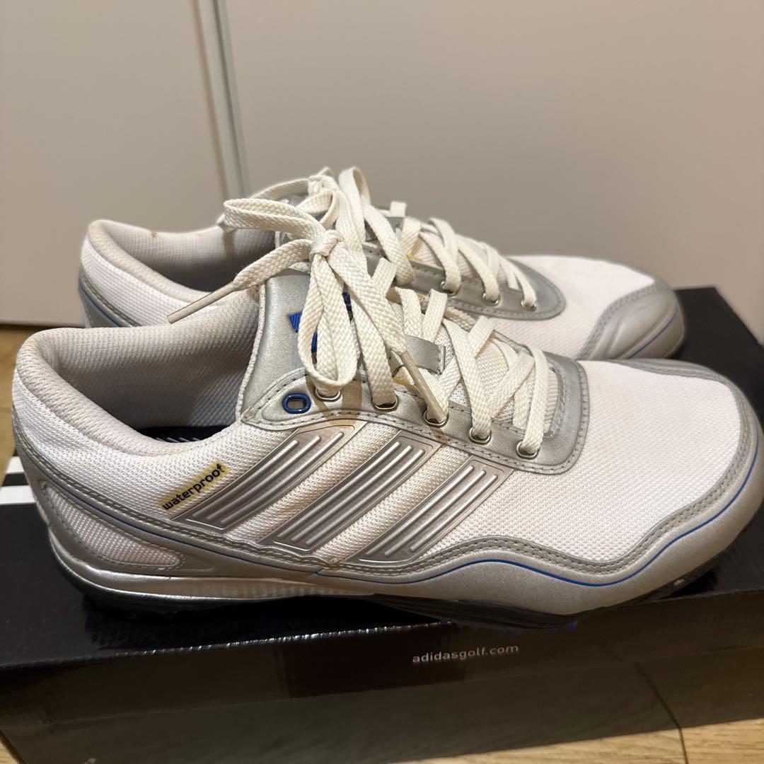 adidas ゴルフシューズ ホワイト/シルバー