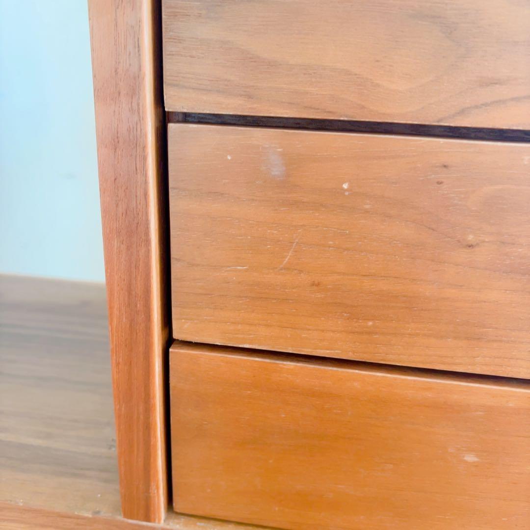 無印良品 スタッキングシェルフ 3×3 ウォルナット収納＋引き出し2個