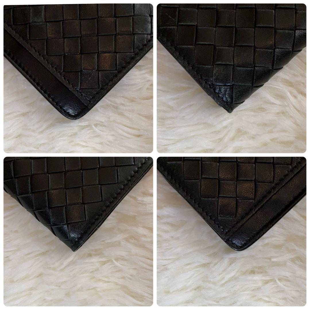 大人気 BOTTEGA VENETA イントレチャート 名刺入れ ブラック