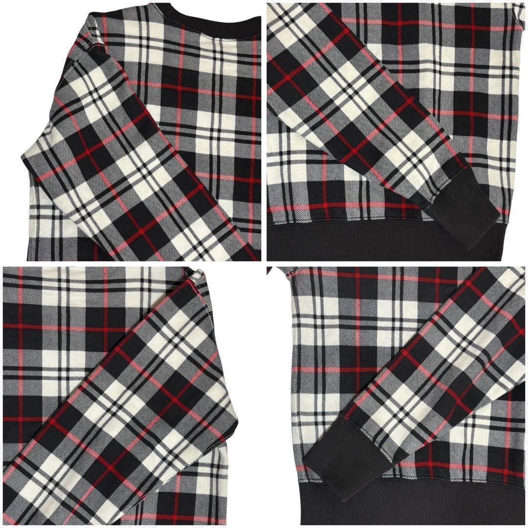 ポロ バイ ラルフローレン スウェット チェック ベロア ステッチ 刺繍 ビーズ