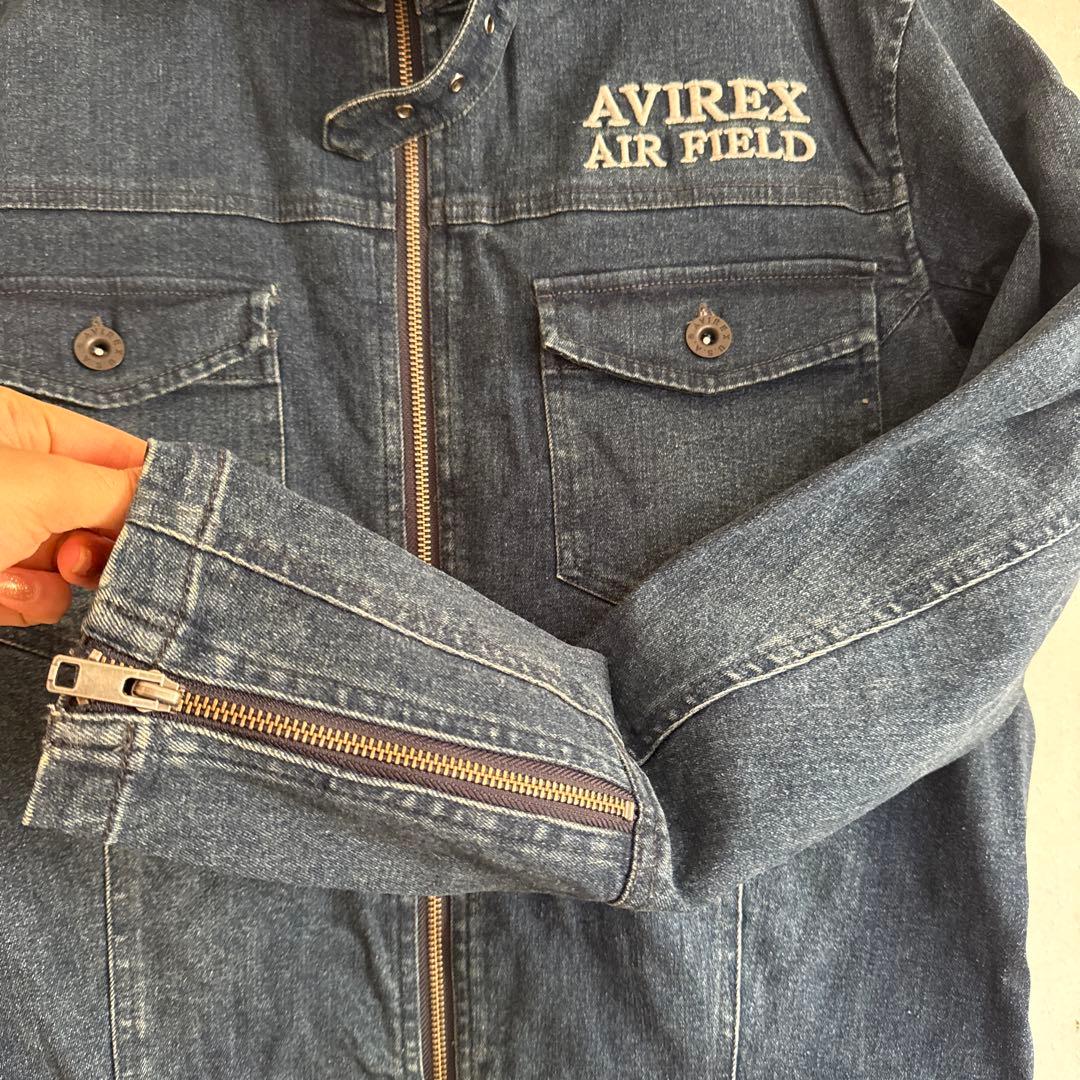 秀*隆様 AVIREX デニムオーバーオール　つなぎ　未使用