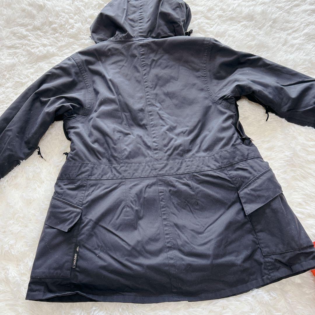 ホールデン スノーボードウェア 上下セットS フレアパンツ 黒 赤 ブーツカット