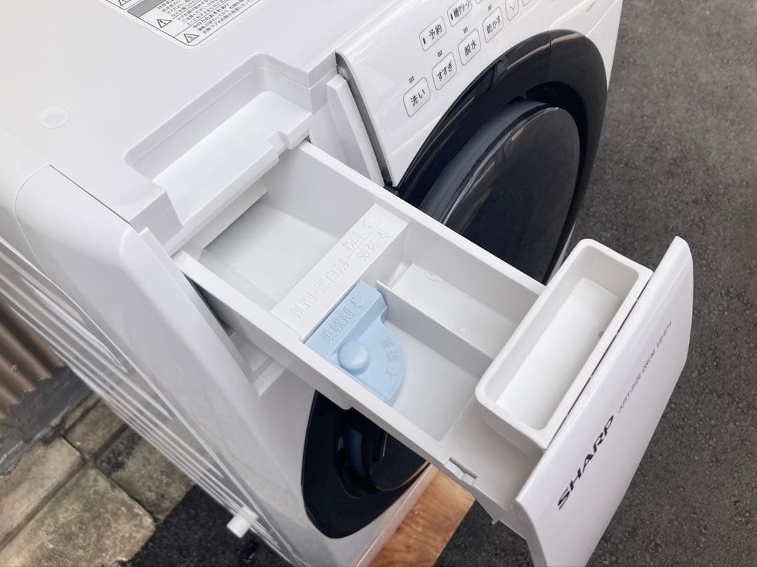 SHARP ドラム式洗濯乾燥機　ES-S7H-WR