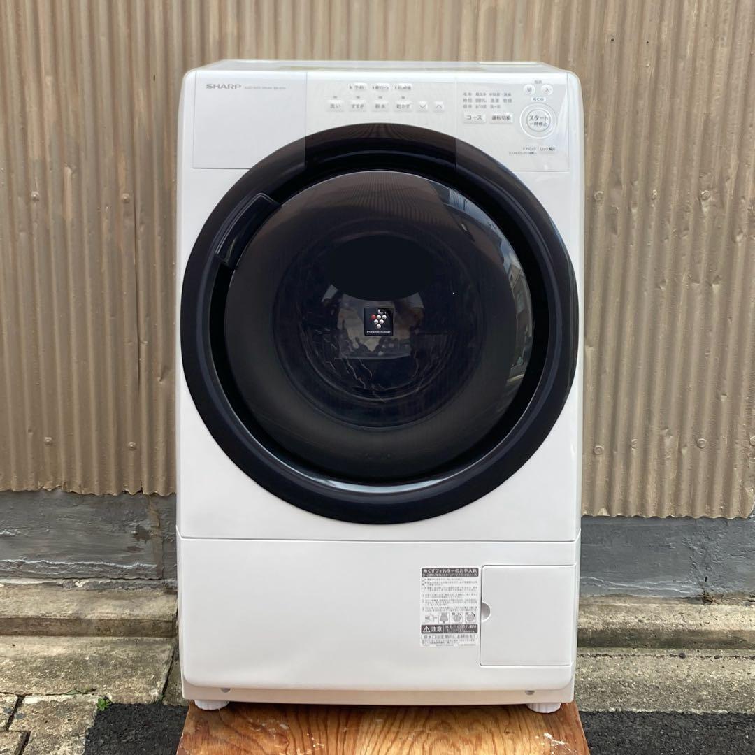 SHARP ドラム式洗濯乾燥機　ES-S7H-WR