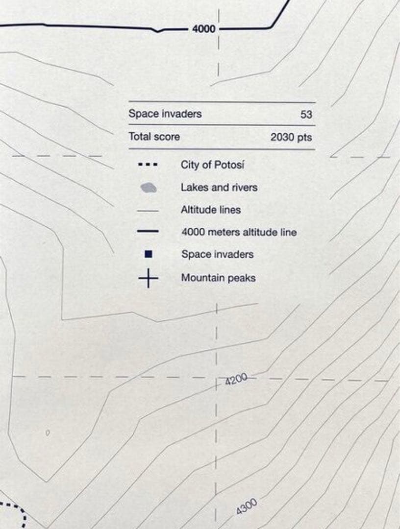 コレクション Invader / Invasion Map of Potosi, 2022