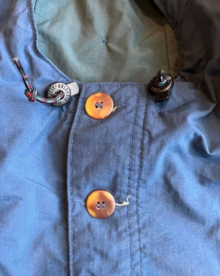 90s コロンビア アノラックパーカー　コットンウッド　　ネイビーL