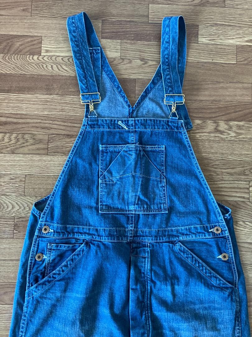 TCBジーンズデニム オーバーオール34インチ①