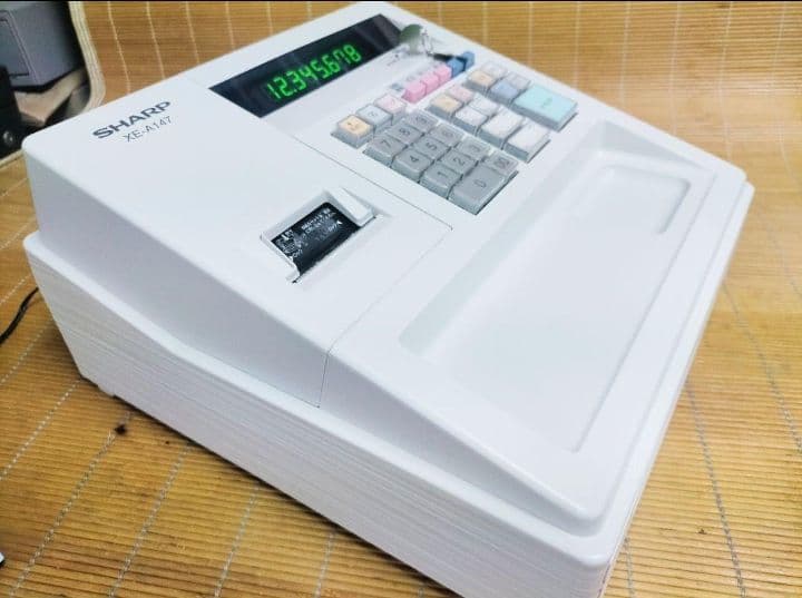 シャープレジスター　XE-A147　PC連携売上管理フル設定無料　300301