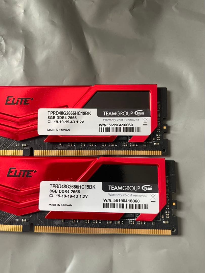 TEAMGROUP Elite 8GB DDR4 2666MHz メモリ