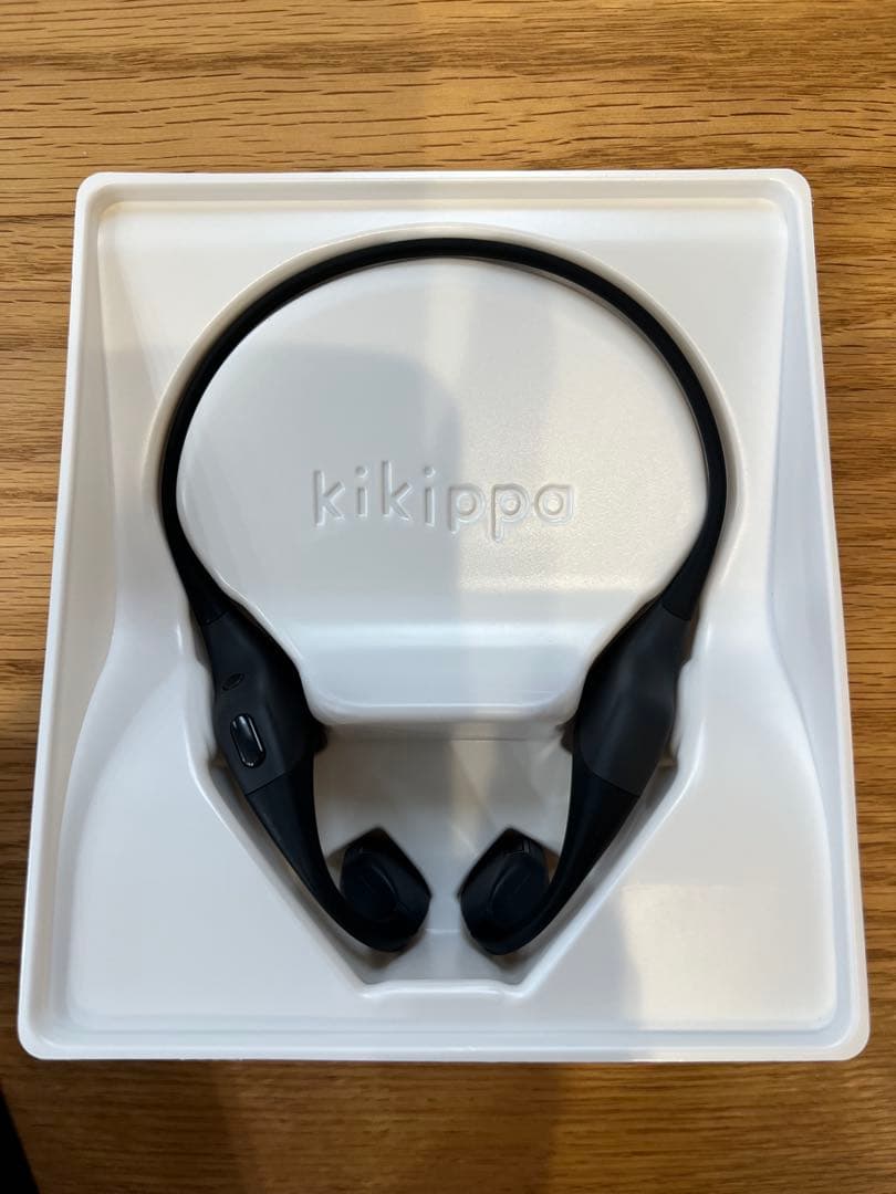 kikippa 骨伝導イヤホン ブラック(動作確認済)