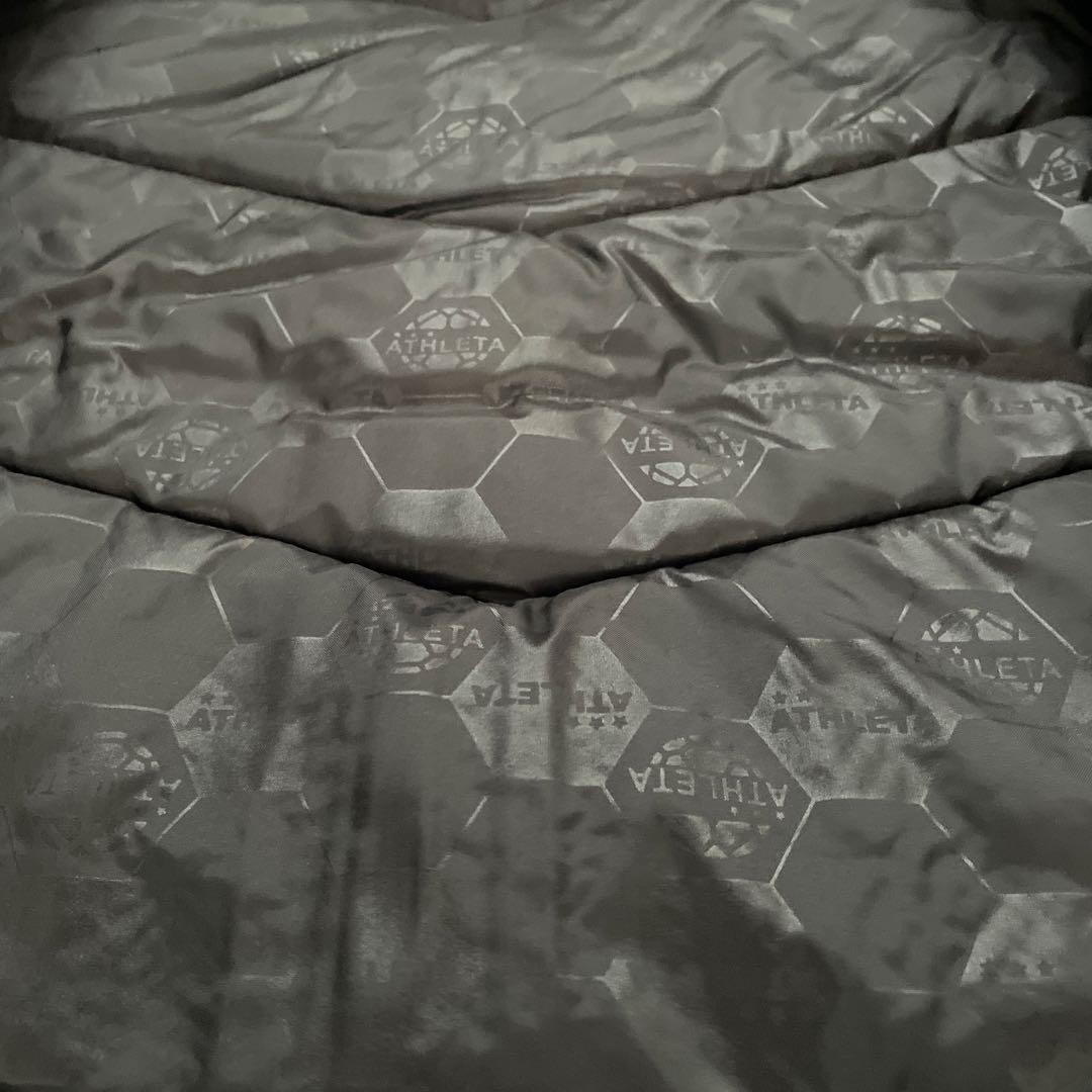 ATHLETA ブラック ロングベンチコート　美品　140