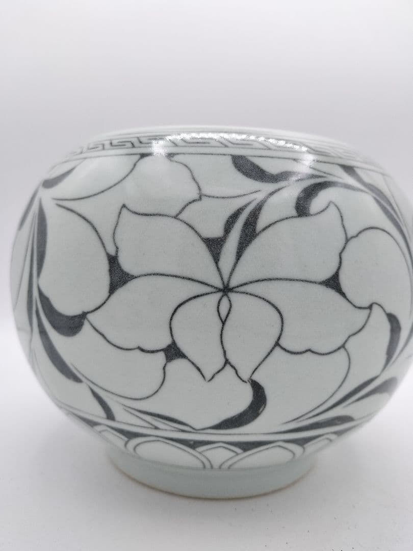 c519 水指 韓国廣州窯 趙小守 木箱 茶道具 古物