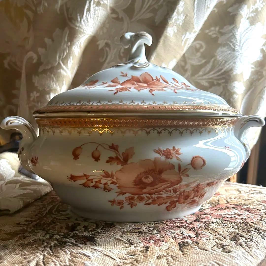 ドイツ製 Hutschenreuther 美しいfleur❁大きなスーピエール