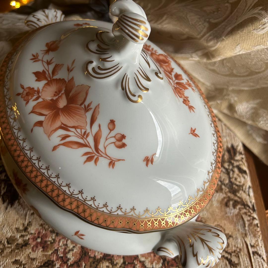 ドイツ製 Hutschenreuther 美しいfleur❁大きなスーピエール