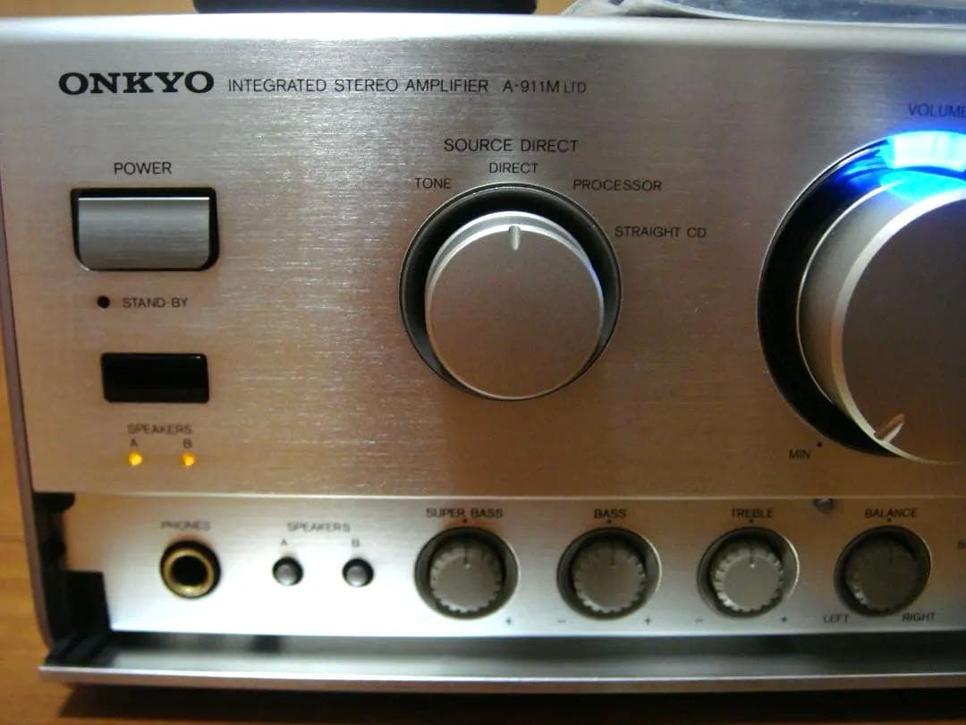 整備済 程度良 ONKYOオンキョー アンプ A-911M LTDリモコン取説付