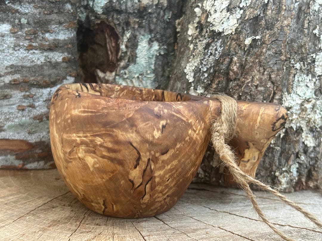 sunswood サンズウッド　白樺瘤　ククサ　kuksa 野営　ソロキャン