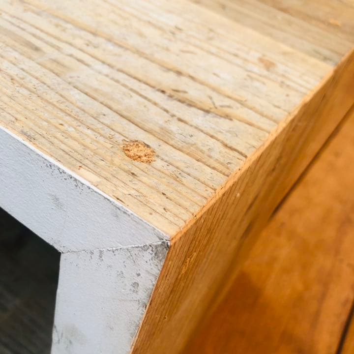 古材　マルチ収納BOX  1個　スタッキングボックス　道板　スツール　棚