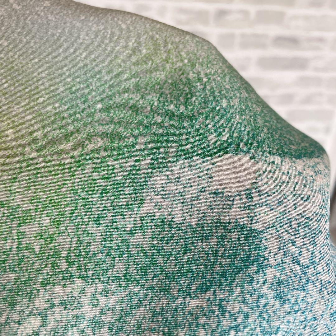 訪問着　フルセット　叩き染　爽やかなお色味　着物　L3