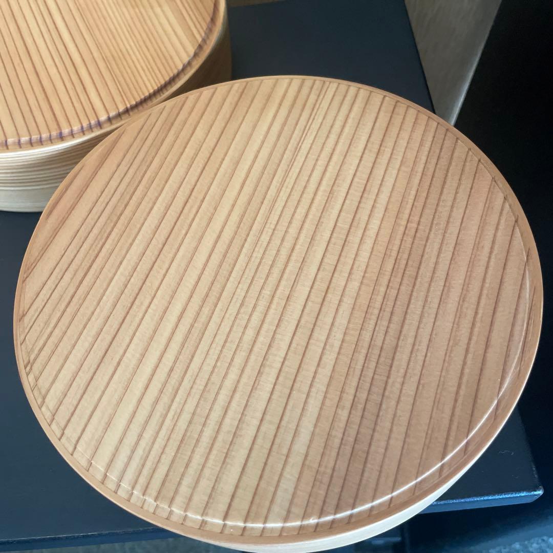 栗久 秋田杉 大館曲げわっぱ 二段重