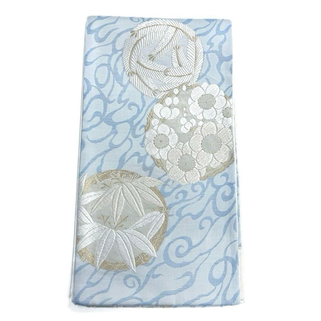 未着用　未仕立て　松竹梅　花紋　流水　金糸　着物　112a d