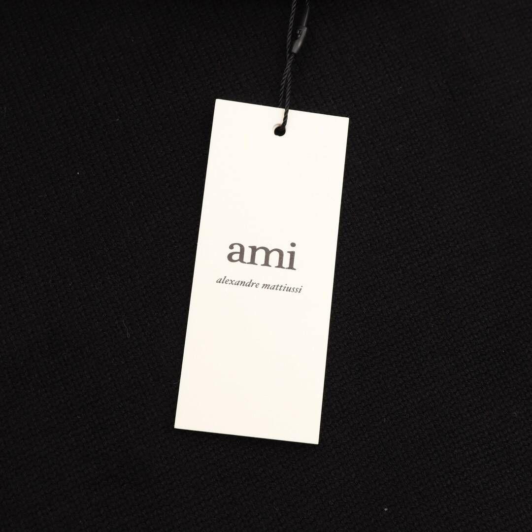 AMi 黒 ハート刺繍 セーターi