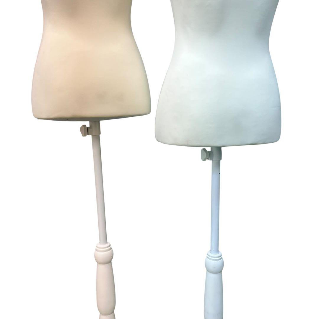 【2体セット】レディース トルソー 布 木製 猫脚 婦人用 女性用