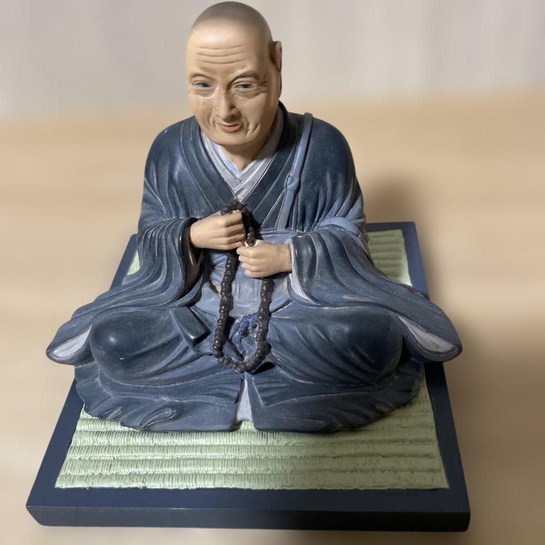 法然上人像 記念フィギュア 海洋堂製 仏教美術 置物. Ln549