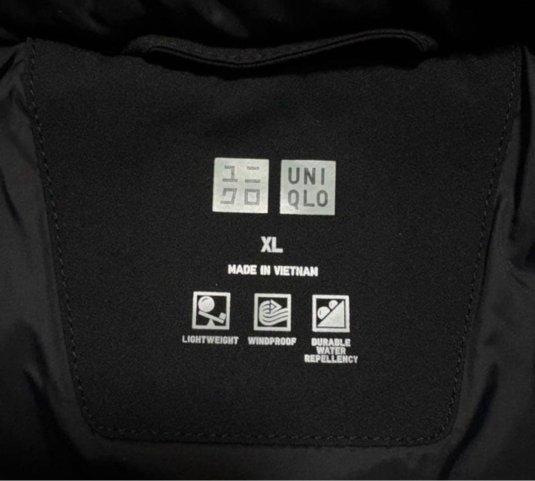 UNIQLO シームレスダウンパーカ ブラック 黒色 ユニクロ XL