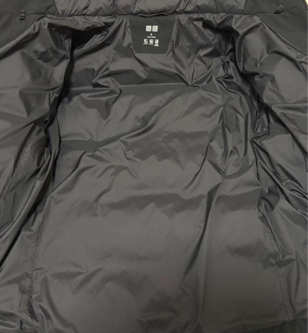 UNIQLO シームレスダウンパーカ ブラック 黒色 ユニクロ XL