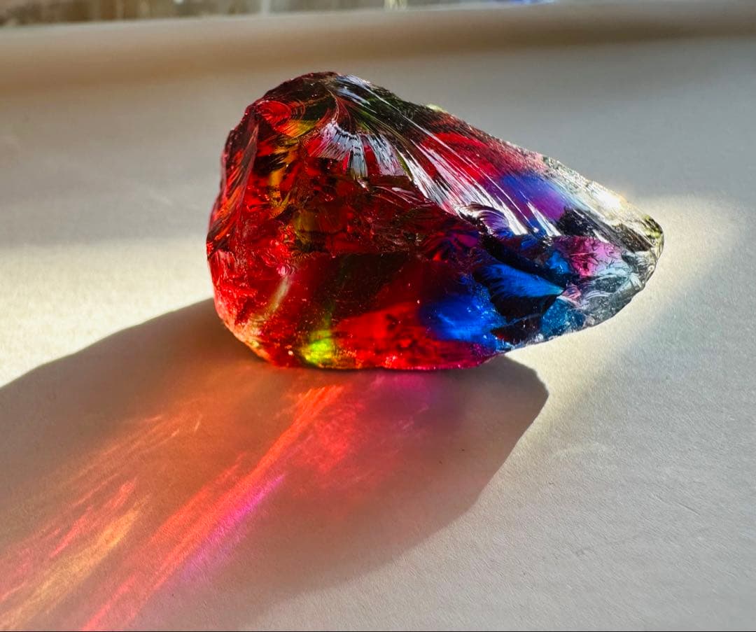 レインボーアンダラクリスタル　ジャワ島　マルチカラー　ヒーリング　瞑想ヨガ