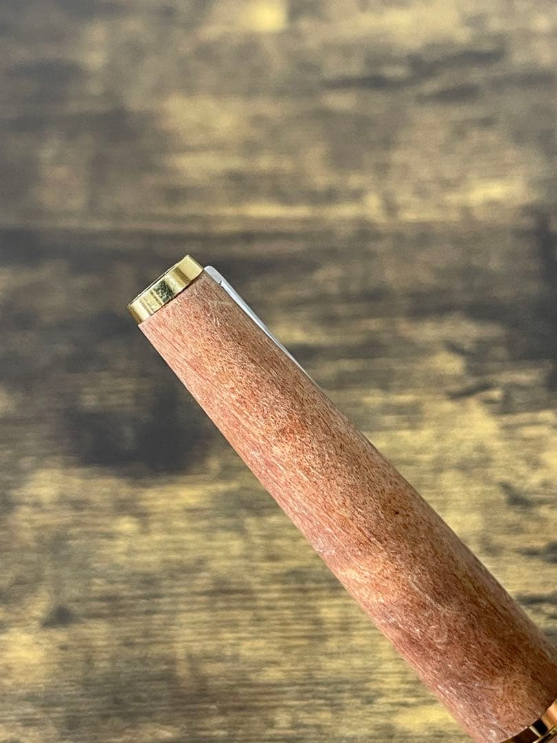 1975年製　初代カスタム　高級天然　イタヤカエデ 大型18金　万年筆　細字