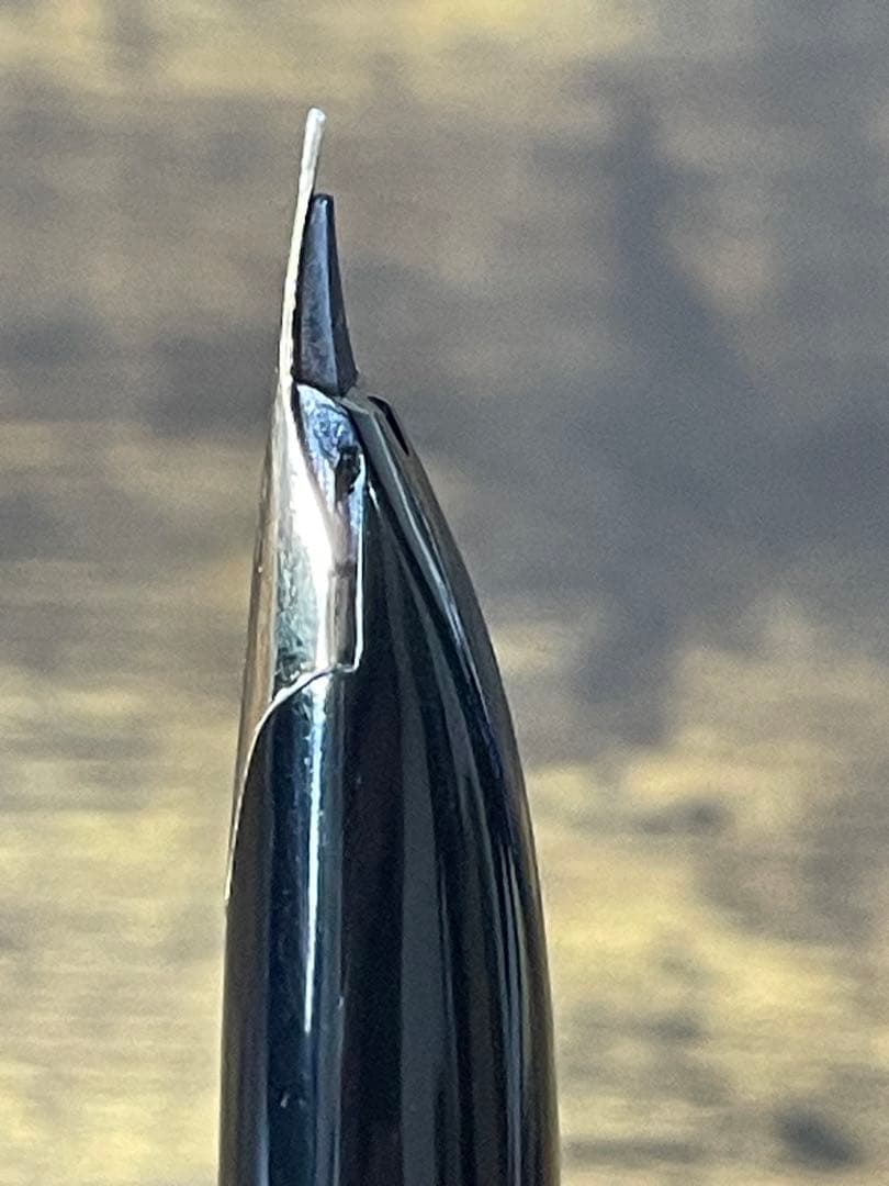 1975年製　初代カスタム　高級天然　イタヤカエデ 大型18金　万年筆　細字