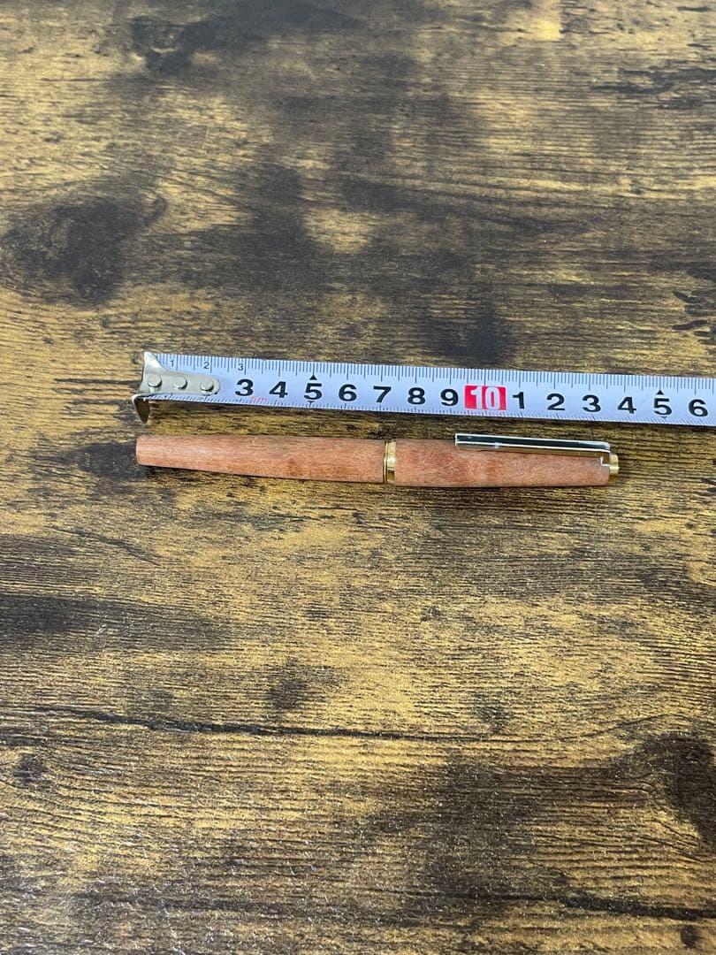 1975年製　初代カスタム　高級天然　イタヤカエデ 大型18金　万年筆　細字