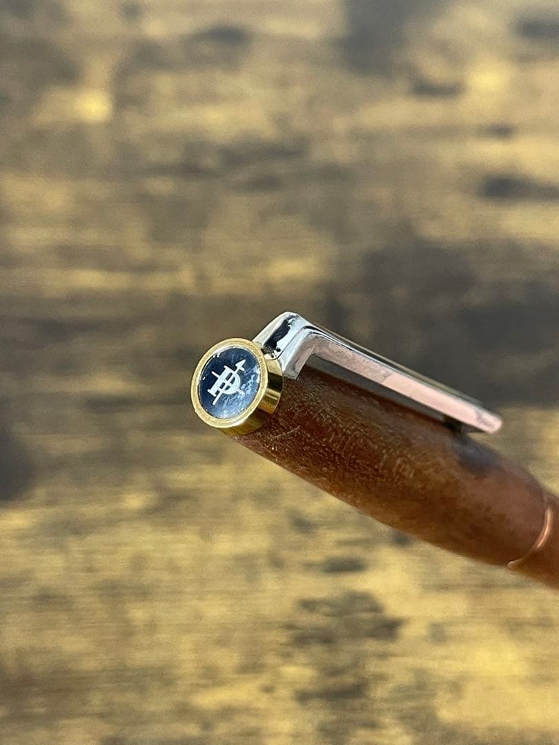 1975年製　初代カスタム　高級天然　イタヤカエデ 大型18金　万年筆　細字