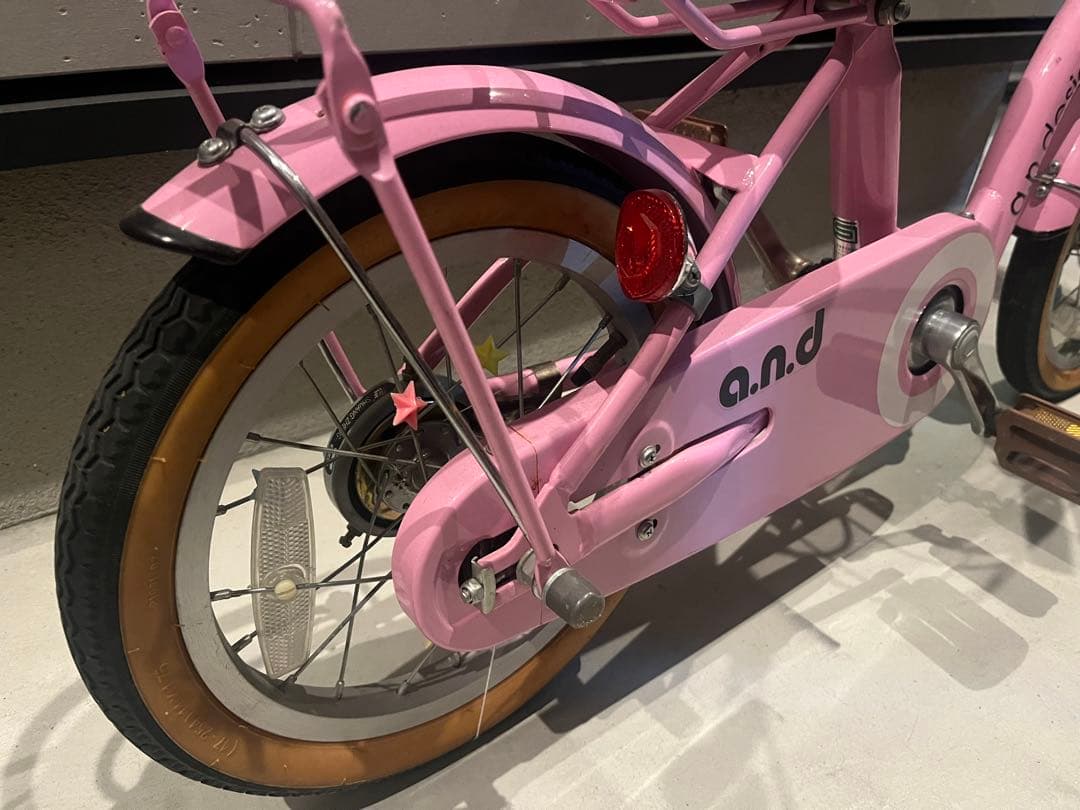 (引き取り限定)ai design WORKS 子供用自転車 ピンク色14インチ