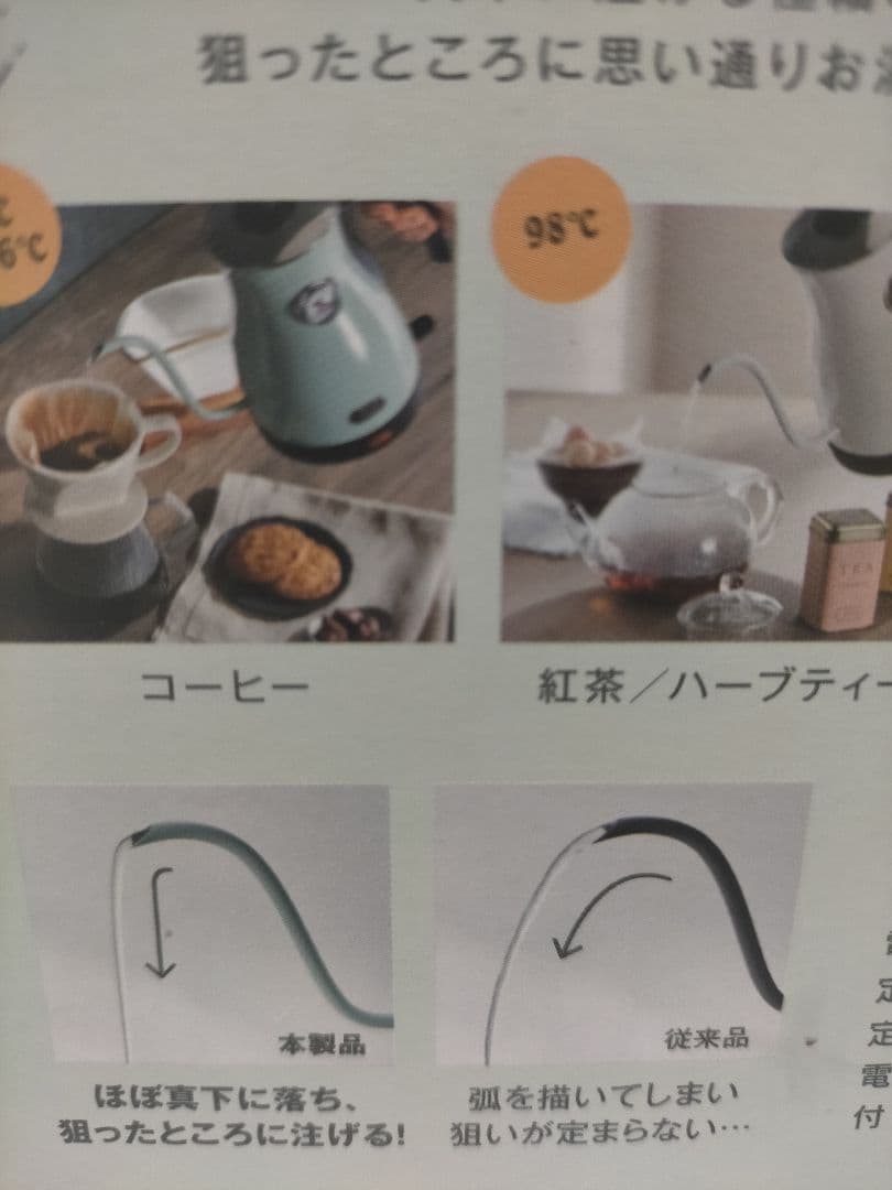 【美品】温度計付き電気ケトル