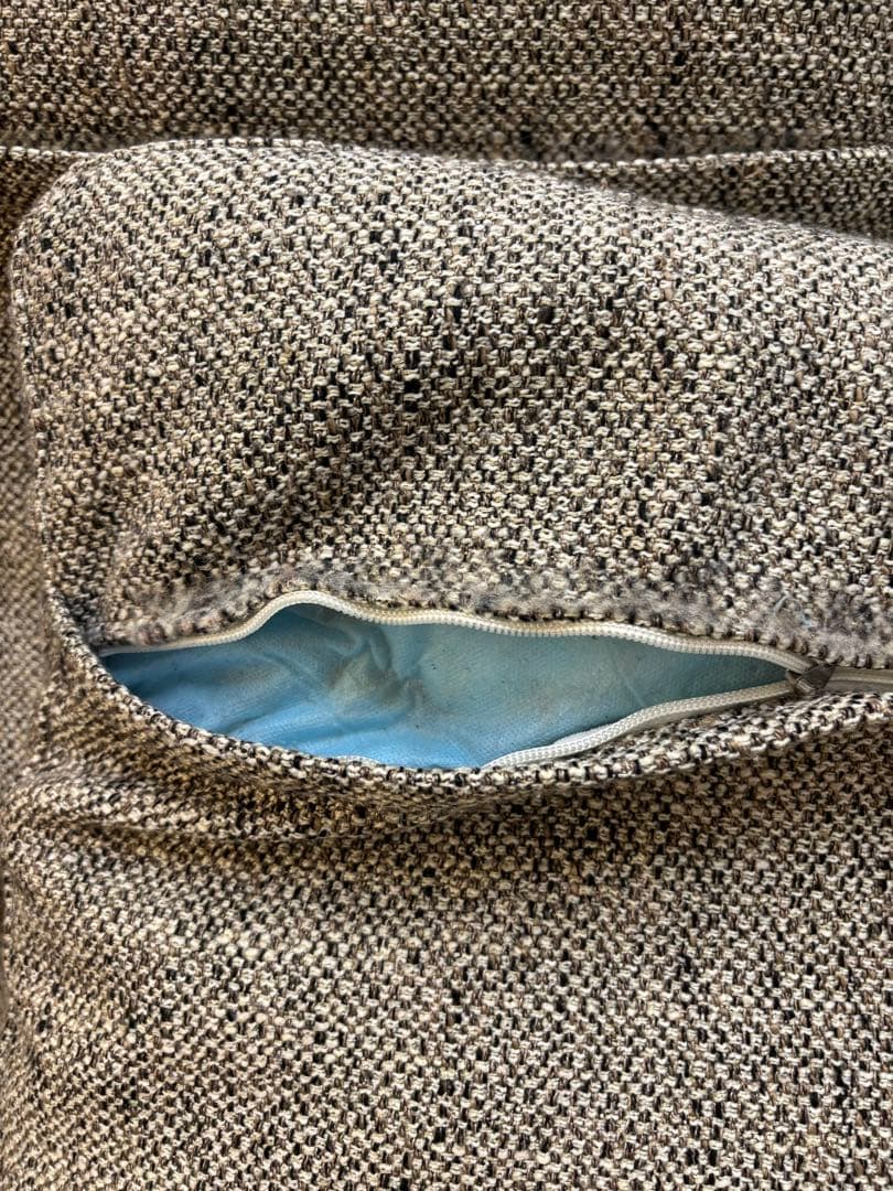 カバーリング式　ファブリック2Pソファ　クッション2個付き