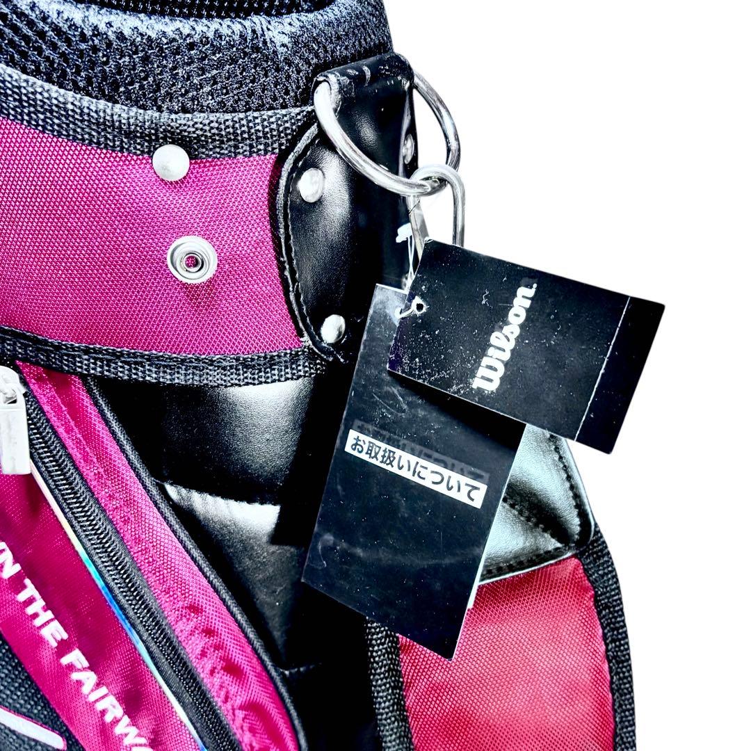 Wilson ウィルソン 9型 キャディバッグ タグ付き未使用 赤黒