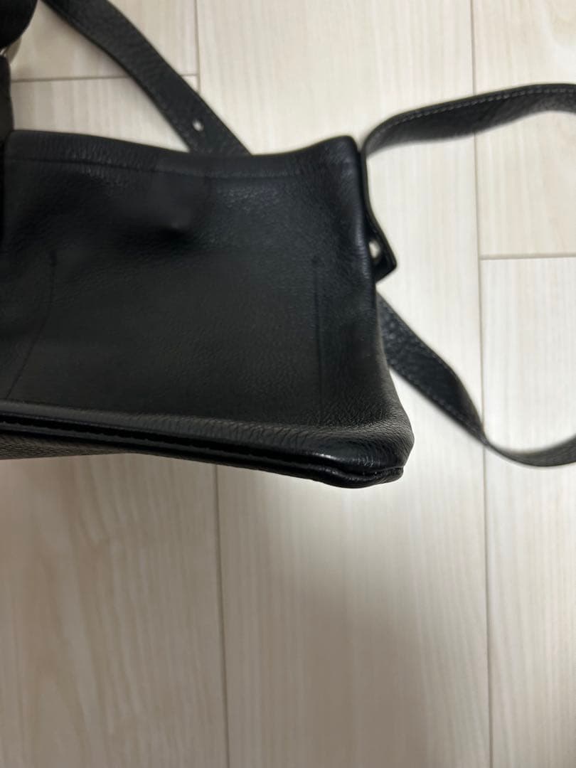 Hender scheme one side belt bag small 黒