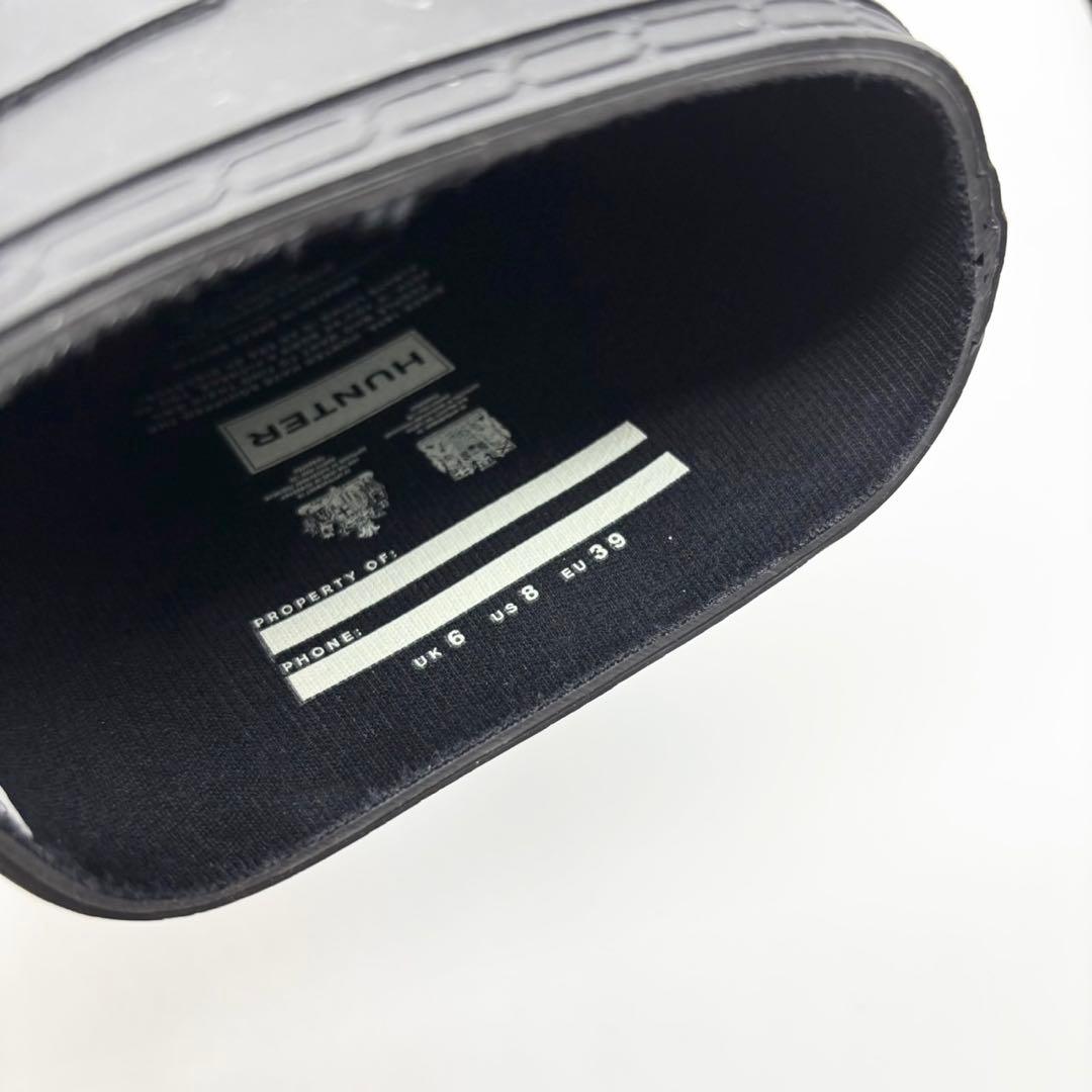 極美品 25.0cm HUNTER ハンター レインブーツ 長靴