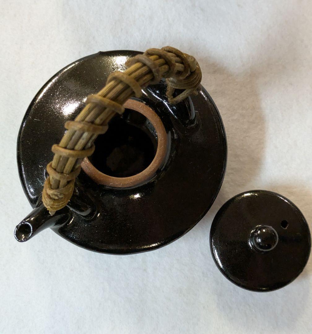 茶道具/ 茶入 /水滴/茶入と水滴/黒薩摩水滴 計4点