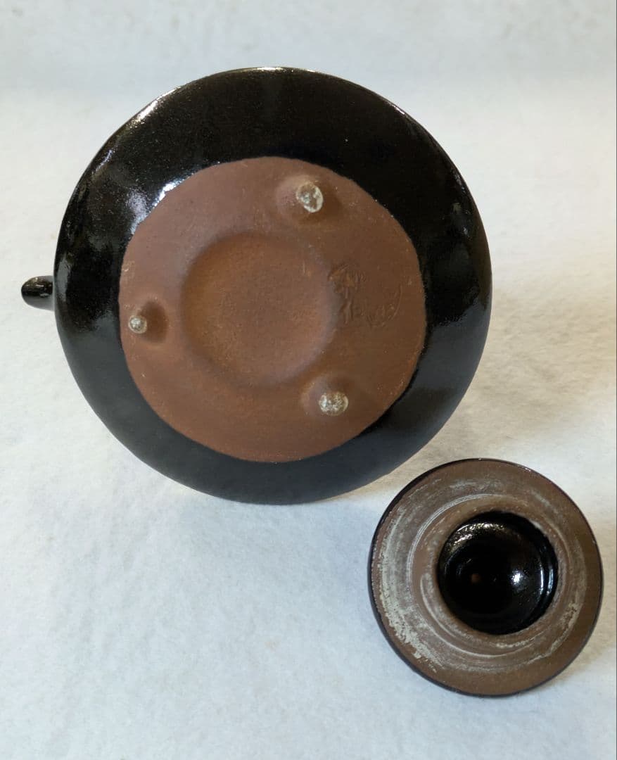 茶道具/ 茶入 /水滴/茶入と水滴/黒薩摩水滴 計4点