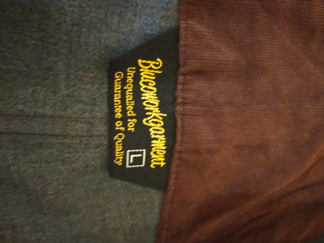 ぱんだ　BLUCO オーバーオール グレー Lサイズ 金ボタン