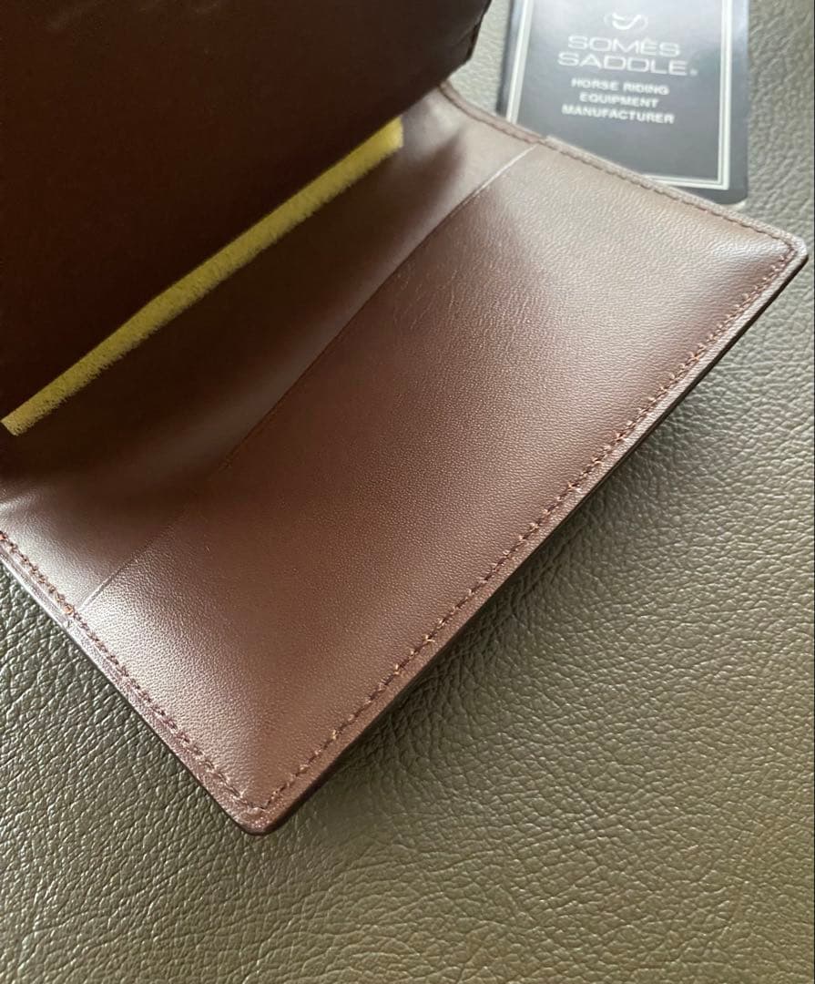 SOMES SADDLE ソメスサドル　コードバン　名刺入れ　ダークブラウン
